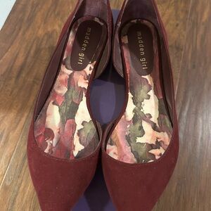 Madden Girl Burgundy Flats for Women
